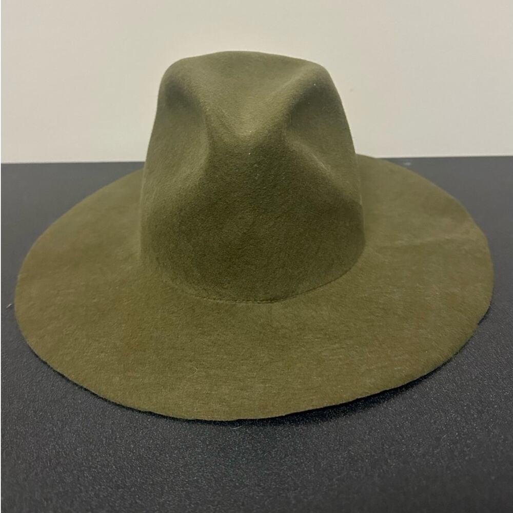 Reinhard Plank Felted Wool Hat Green Fedora Artsy Classic